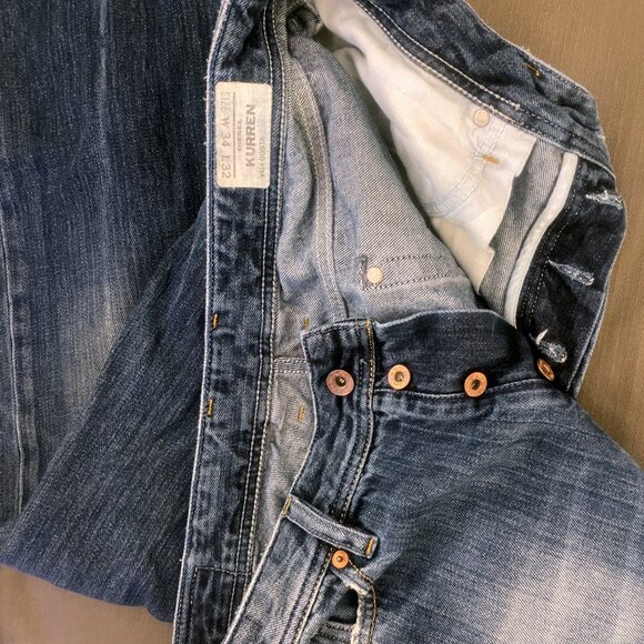 Diesel - vintage KURREN distressed boot cut button fly jeans (2009) 34 x 32 - Picture 8 of 12